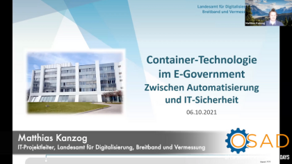 Container Technologie beim IT-DLZ